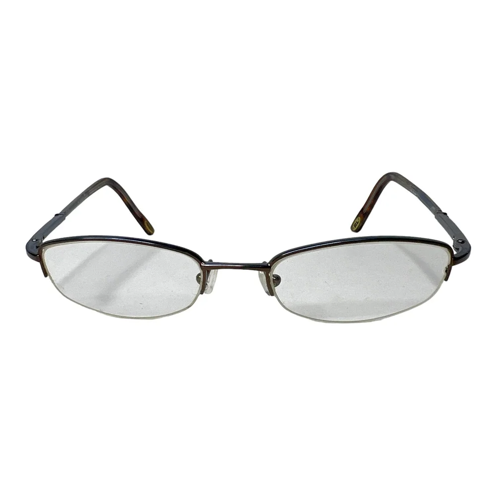 Ralph Lauren Eyeglasses RL1444 DR6 48-18-135 Italy‎ Half Rimless Silver H3609